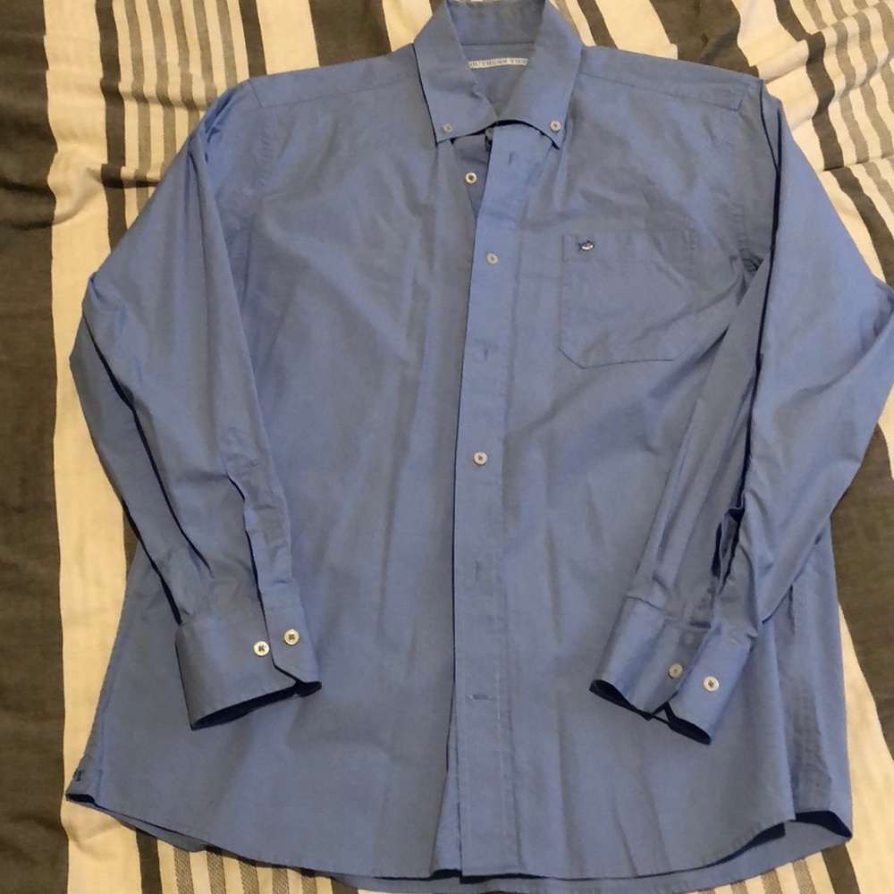 Blue southern tide button down